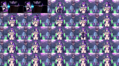 A composite image showing several frames from the source video
