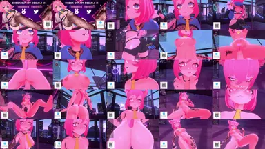 A composite image showing several frames from the source video