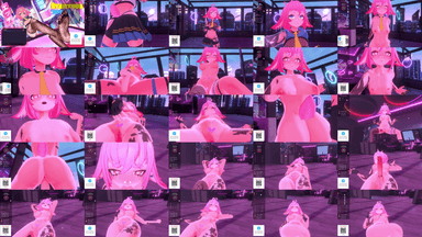 A composite image showing several frames from the source video