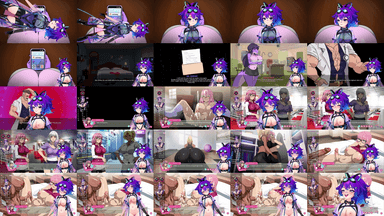 A composite image showing several frames from the source video