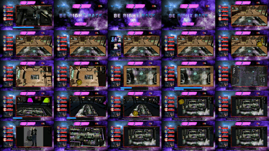 A composite image showing several frames from the source video