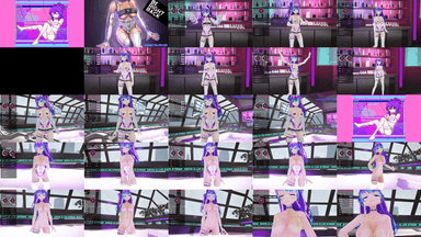 A composite image showing several frames from the source video