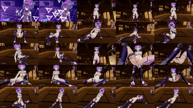 A composite image showing several frames from the source video