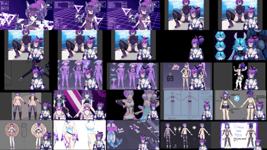 A composite image showing several frames from the source video