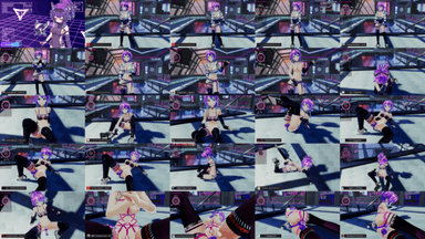 A composite image showing several frames from the source video