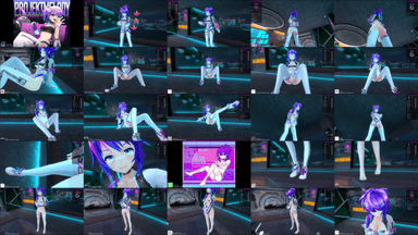 A composite image showing several frames from the source video