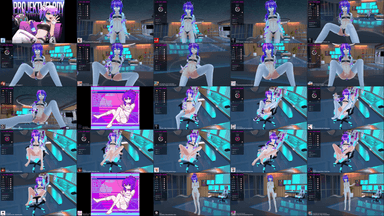 A composite image showing several frames from the source video