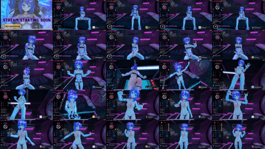 A composite image showing several frames from the source video