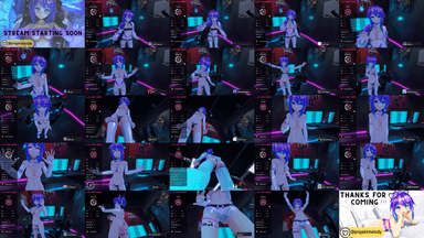 A composite image showing several frames from the source video