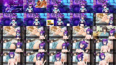 A composite image showing several frames from the source video