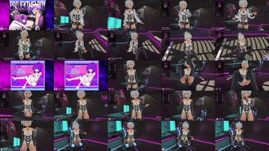 A composite image showing several frames from the source video