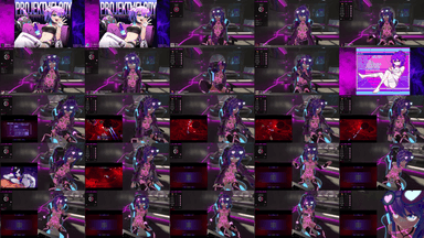 A composite image showing several frames from the source video