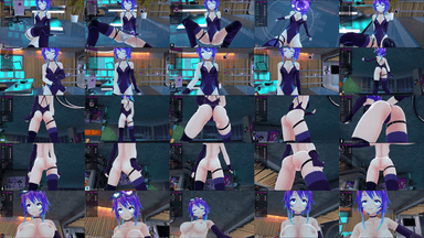 A composite image showing several frames from the source video
