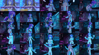 A composite image showing several frames from the source video
