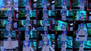 A composite image showing several frames from the source video