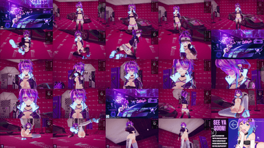 A composite image showing several frames from the source video