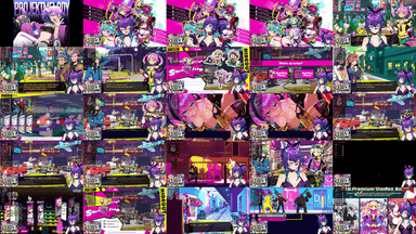 A composite image showing several frames from the source video
