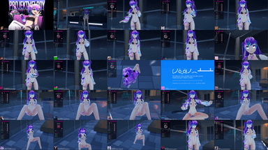 A composite image showing several frames from the source video