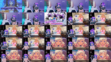 A composite image showing several frames from the source video