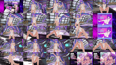 A composite image showing several frames from the source video
