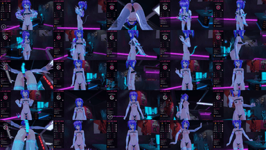 A composite image showing several frames from the source video