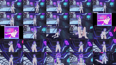 A composite image showing several frames from the source video