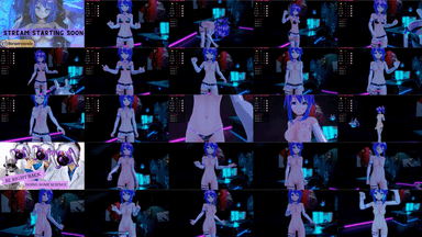 A composite image showing several frames from the source video
