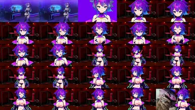 A composite image showing several frames from the source video
