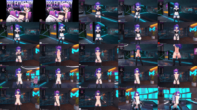 A composite image showing several frames from the source video