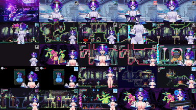 A composite image showing several frames from the source video