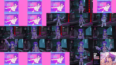 A composite image showing several frames from the source video