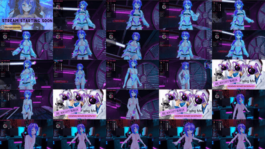 A composite image showing several frames from the source video