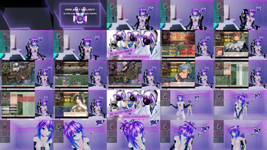 A composite image showing several frames from the source video