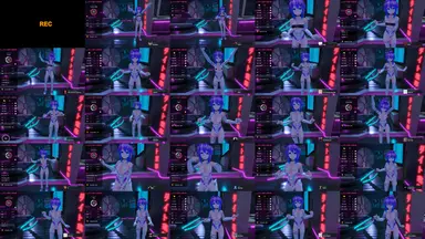 A composite image showing several frames from the source video