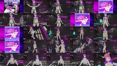 A composite image showing several frames from the source video