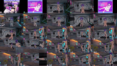 A composite image showing several frames from the source video