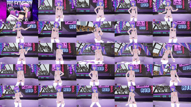 A composite image showing several frames from the source video