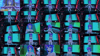 A composite image showing several frames from the source video