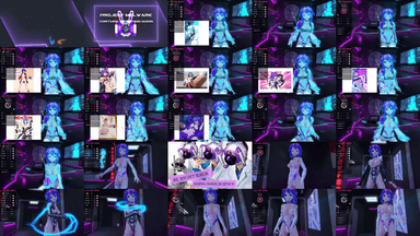 A composite image showing several frames from the source video