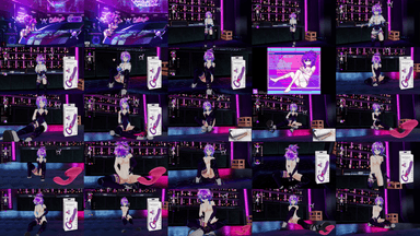 A composite image showing several frames from the source video