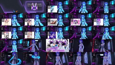 A composite image showing several frames from the source video