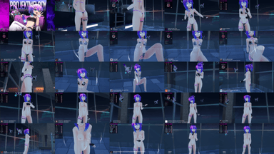 A composite image showing several frames from the source video