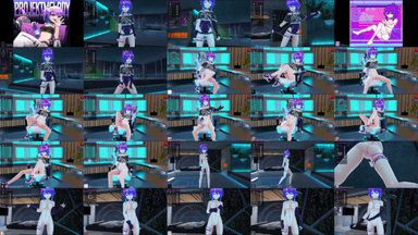 A composite image showing several frames from the source video