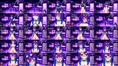A composite image showing several frames from the source video