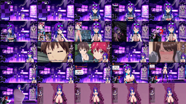 A composite image showing several frames from the source video