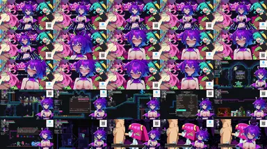 A composite image showing several frames from the source video