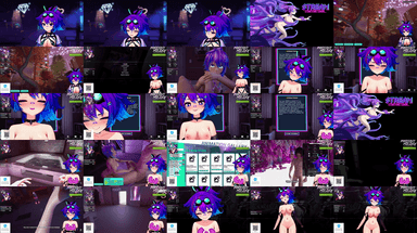A composite image showing several frames from the source video
