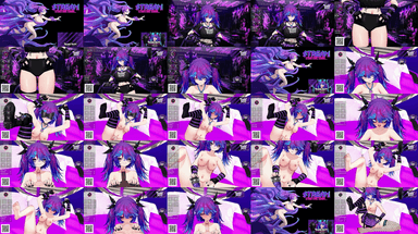 A composite image showing several frames from the source video
