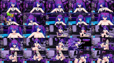 A composite image showing several frames from the source video
