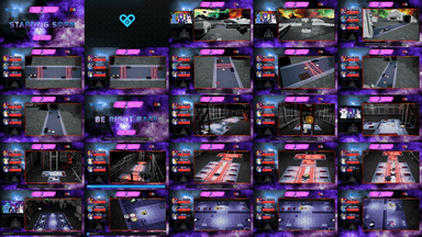 A composite image showing several frames from the source video